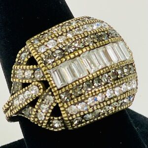 Heidi Daus Crystal Pave Dome Ring,  Cocktail Ring, Size Approx 8.75